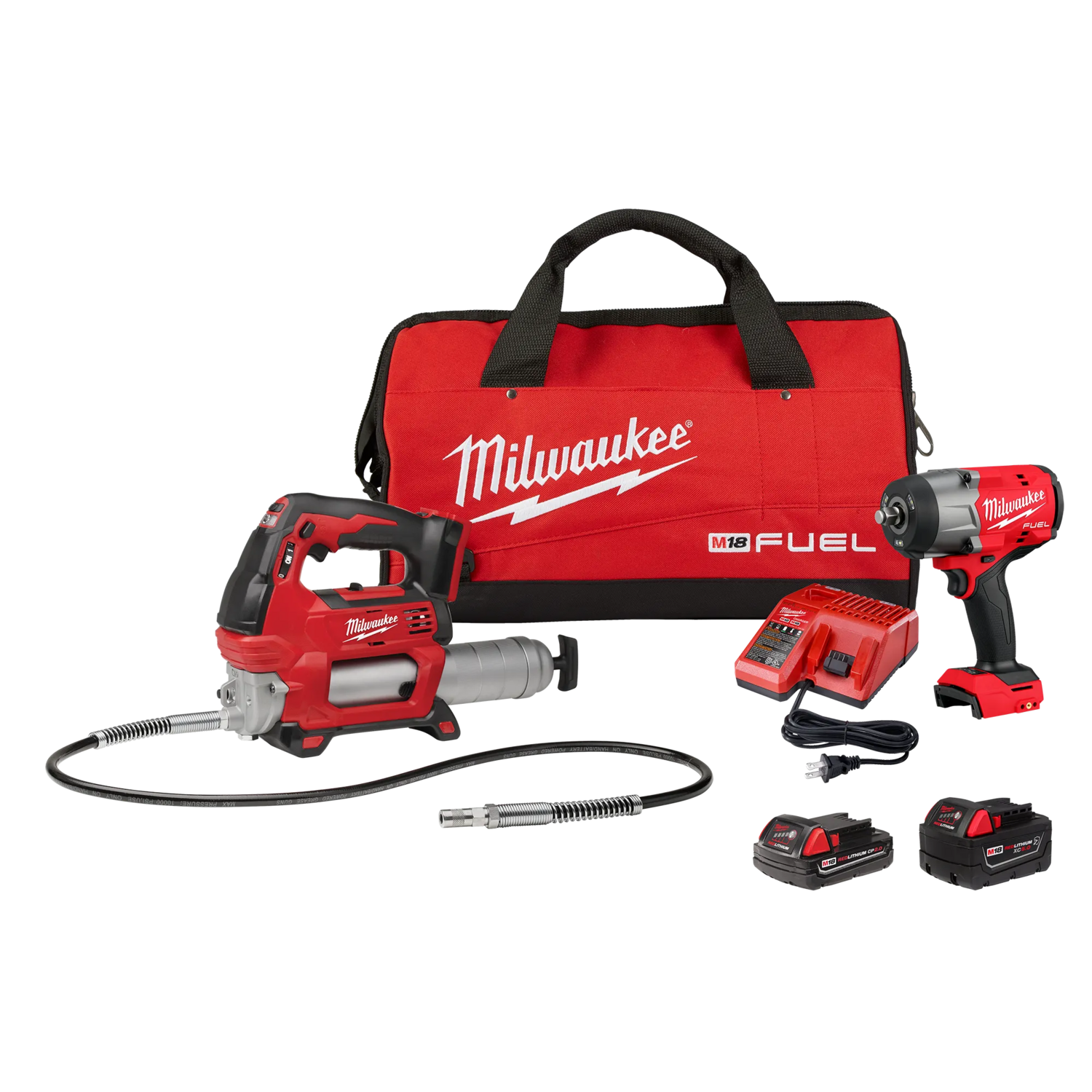 Milwaukee M18 Fuel High Torque GenIII Impact Wrench w/Grease Gun