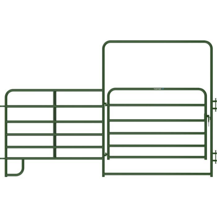 Painted Walk Through Corral Gate Panel, 6Ft Gate/6Ft Panel