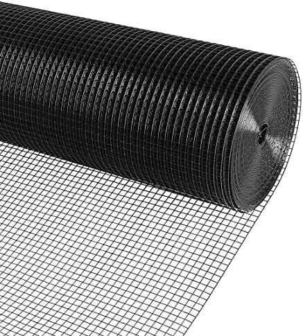 Jackson Wire 11033824 Black Vinyl Coated Hardware Cloth, 1/2"X36"X100Ft