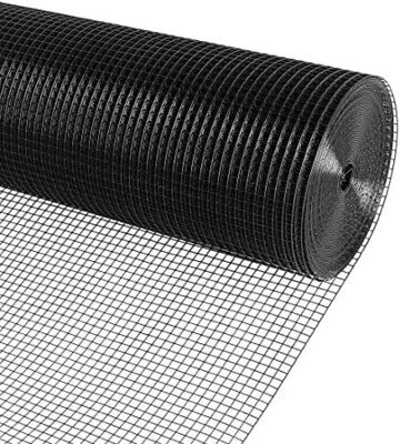 Jackson Wire 11033824 Black Vinyl Coated Hardware Cloth, 1/2"X36"X100Ft