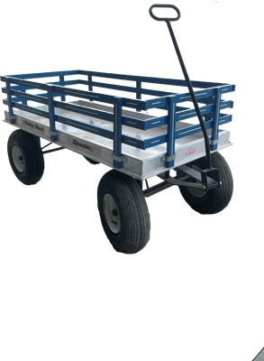 Valley Road Express Wagon, 24"X48" w/Aluminum Bed Blue/White