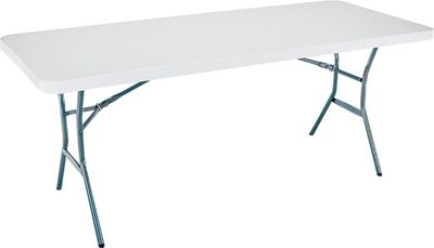 Lifetime 5011 Fold in Half  Folding Table, 30"X6Ft