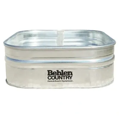 Behlen Country Shallow Galvanized Square Tank,  60Gal.