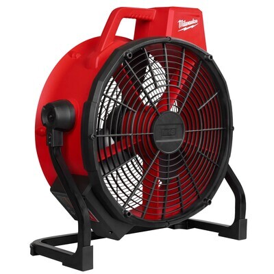 Milwaukee M18 18" Fan w/A/C Adaptor, 3400CFM
