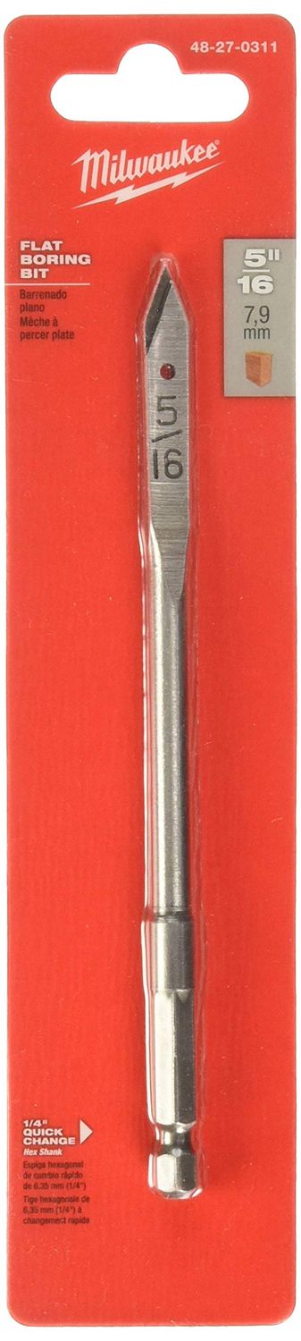 Milwaukee 48-27-0311 Spade Drill Bit, 5/16"X6"