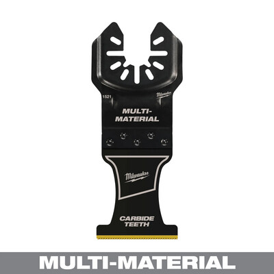 Milwaukee Multi-Tool 1-3/8" Carbide/HCS/Titanium Blade, 1Pk