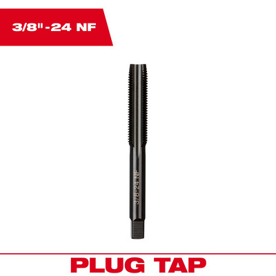 Milwaukee 3/8"-24 NF Plug Tap