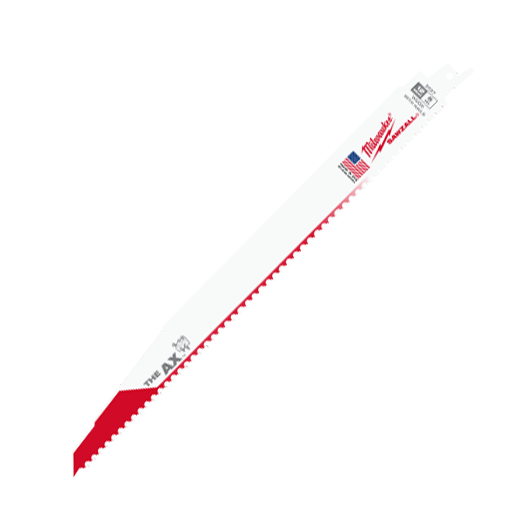 Milwaukee 12" 5 TPI The AX™ Demolition Wood Cutting Sawzall® Blade 10Pk