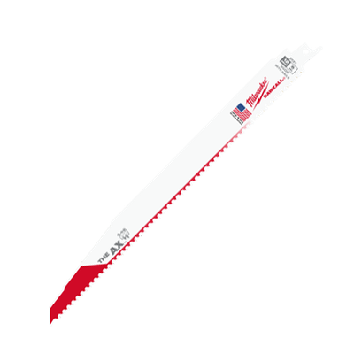 Milwaukee 12" 5 TPI The AX™ Demolition Wood Cutting Sawzall® Blade 10Pk