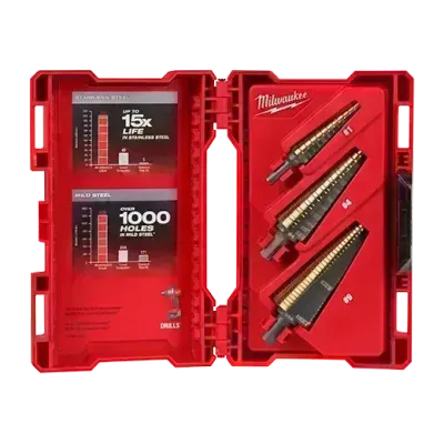 Milwaukee® Cobalt Step Bit Kit (3PC)