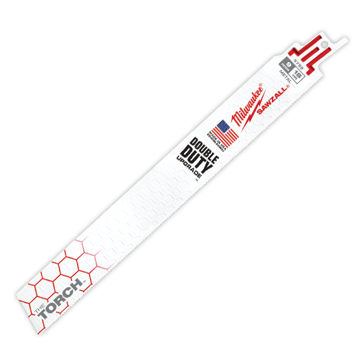Milwaukee Double Duty 9" 18 TPI The Torch™ SAWZALL® Blades 10Pk