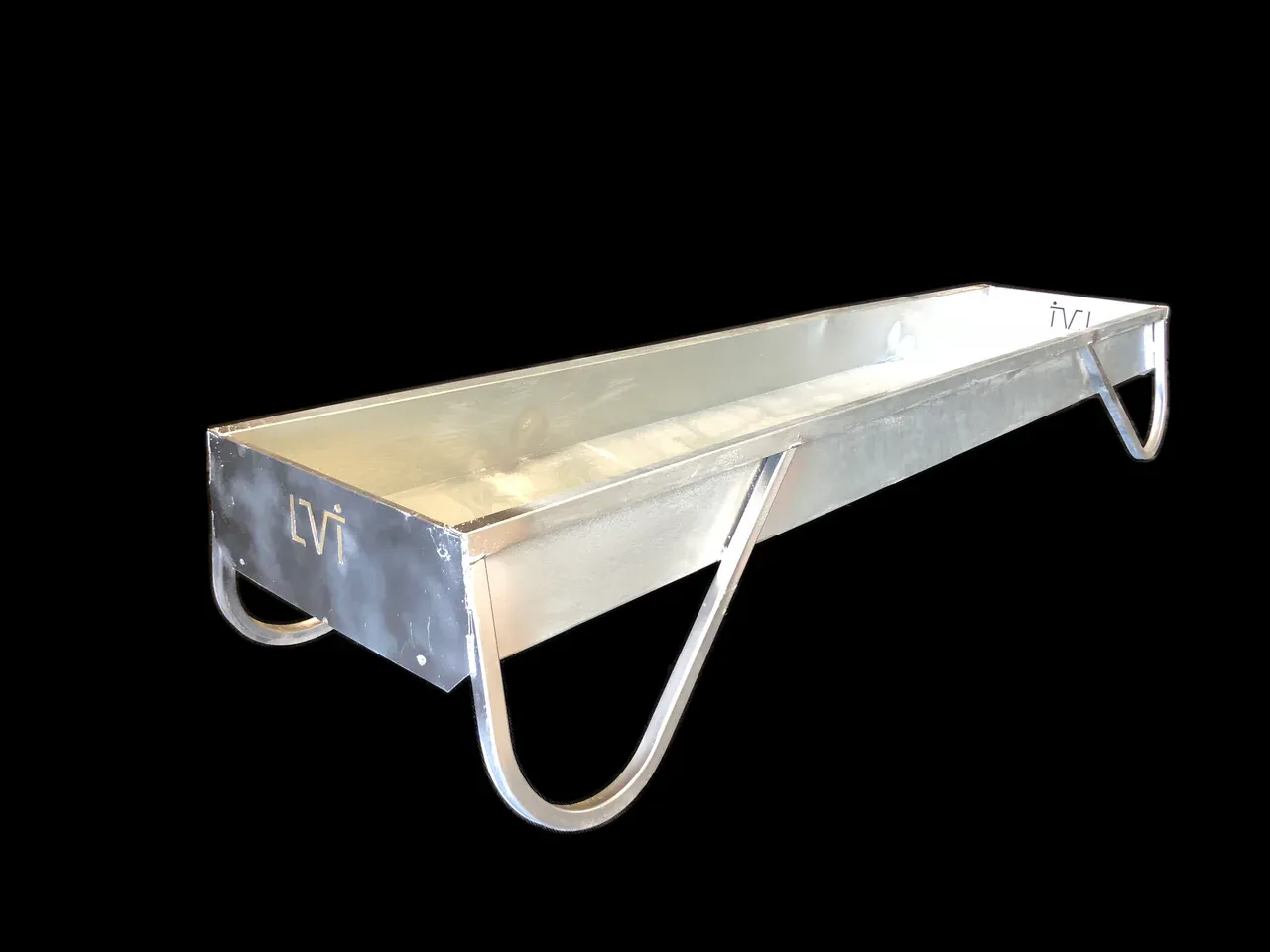 All Metal Galvanized Grain Bunk Feeder, 10Ft