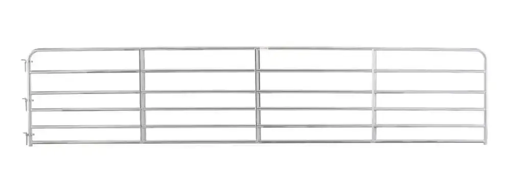 Galvanized #2 Bull Gate, 18Ft