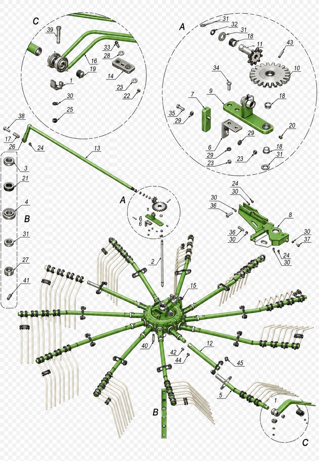 Samasz Rake Arm, LH