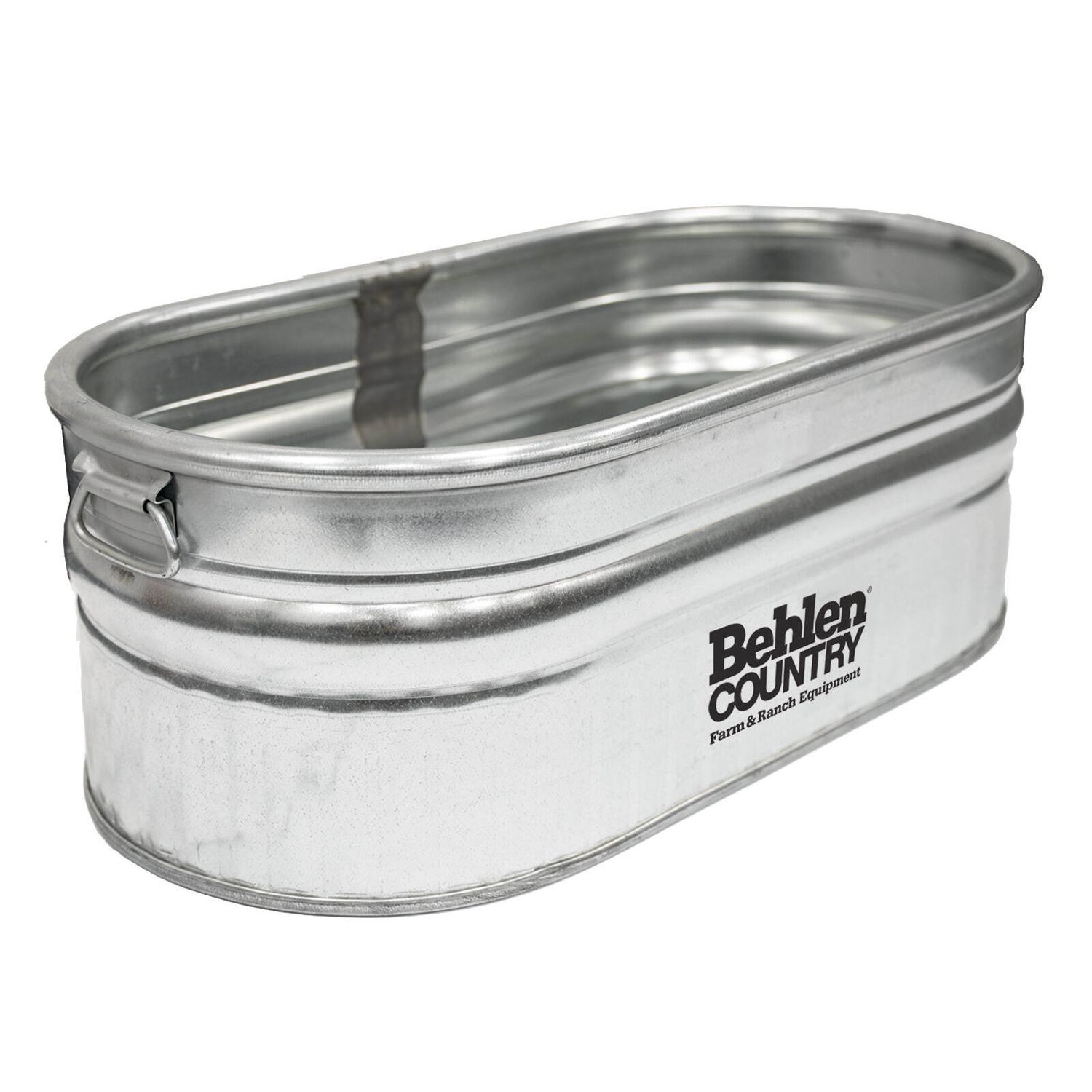 Behlen Country 50140068 Galvanized Steel Shallow Utility Stock Tank w/Handles, 22 Gal
