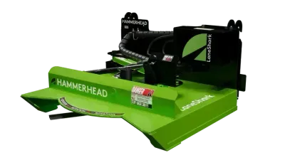 LaneShark Hammerhead Rotary Cutter w/8.5-15GPM Motor, 44" Cutting Width, 2-3" Capacity