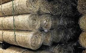 SSF Double Net Straw Mat, 8'X562' 6" (500 Sq Yards)