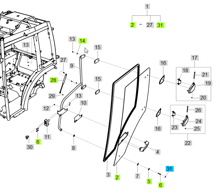 LS Glass-Door Lh-Trg862