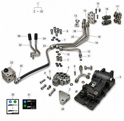LS Dual Rear Remote Valve Kit