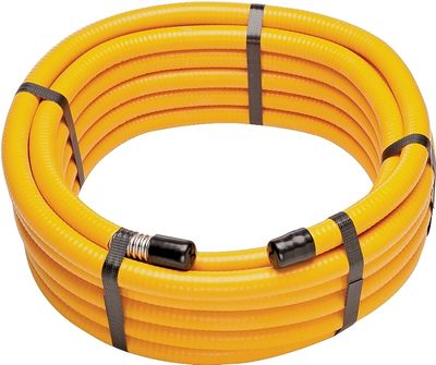 Pro-Flex PFCT-3475 Flexible Yellow Vinyl Coated Stainless Steel Propane Line, 3/4"X75Ft