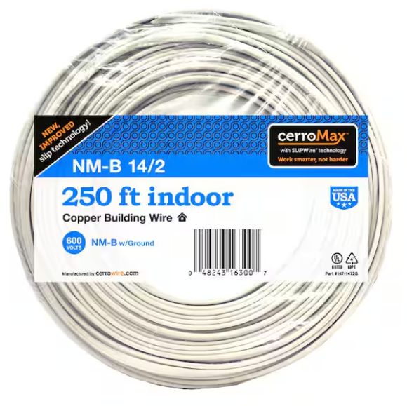 CerroWire 14/2NM-WGX250 Building Wire