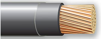 CerroWire 3/0BK-STR Black Single Building Wire