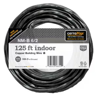 CerroWire 6/2NM-WG X125FT Building Wire