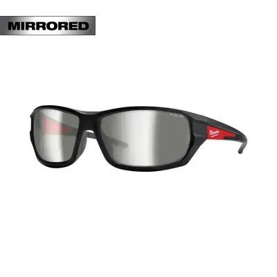 Milwaukee Mirrored Performance Safety Glasses - Fog-Free Lenses