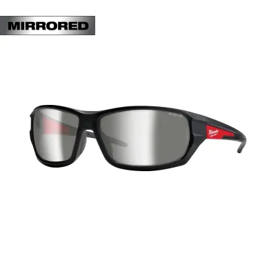Milwaukee Mirrored Performance Safety Glasses - Fog-Free Lenses