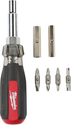 Milwaukee Cushion Grip 13-in-1 Multi-Bit Screwdriver w/Schrader Bit