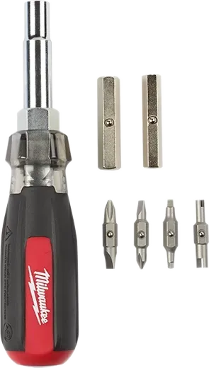 Milwaukee Cushion Grip 13-in-1 Multi-Bit Screwdriver w/Schrader Bit