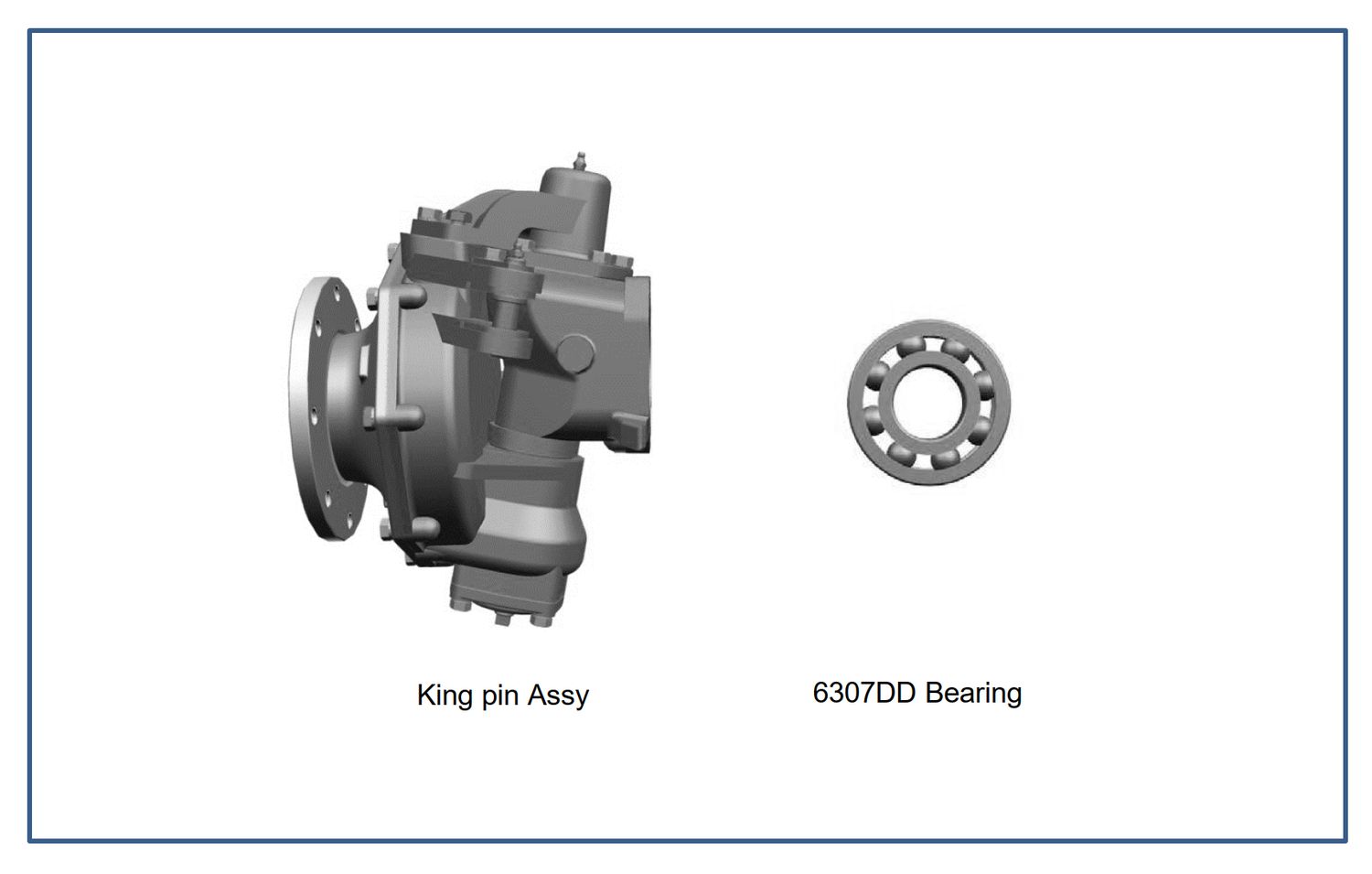 LS Front Axle Assy-SVC Kit(LH)_38T-G400,   XU61 Series
