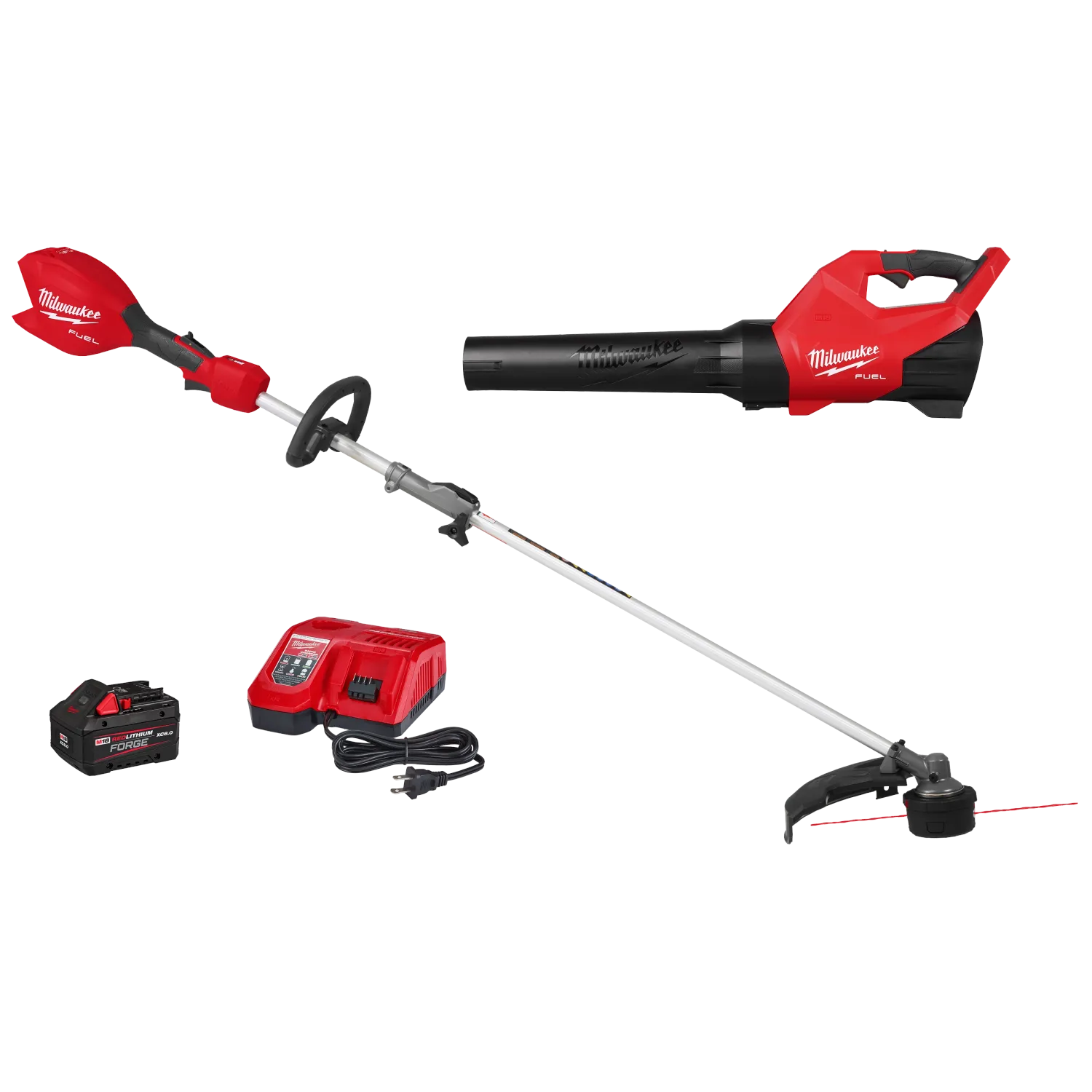 Milwaukee M18 Fuel Power Head w/String Trimmer &amp; Blower 8.0 Combo Kit