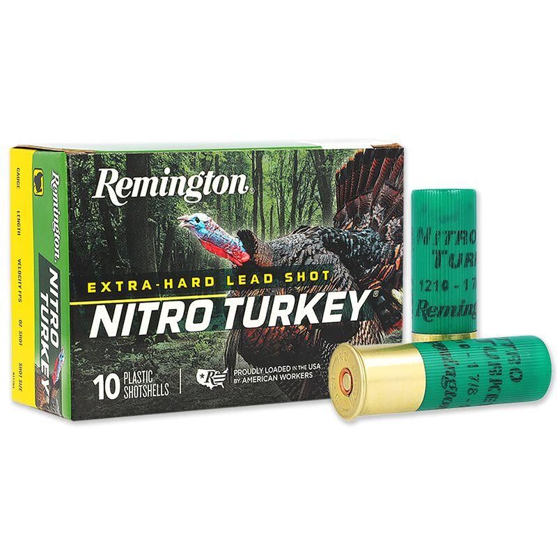 Remington Nitro 26693 12Ga Turkey Load, 3",  4-Shot,  1210FPS     10Ct
