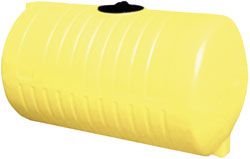 Norwesco Yellow Poly Sprayer Tank, 55-Gal, 23 in Dia, 37 in Length