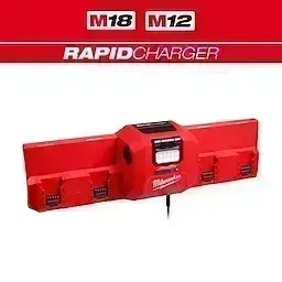 Milwaukee M18 &amp; M12 Gangbox Rapid Charger w/Light &amp; Magnetic Base