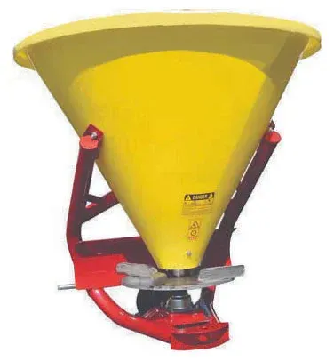 Sundown 3Pt Fertilizer Spreader w/Poly Tub, 440Lb Capacity, Stainless Steel Spinner Assembly