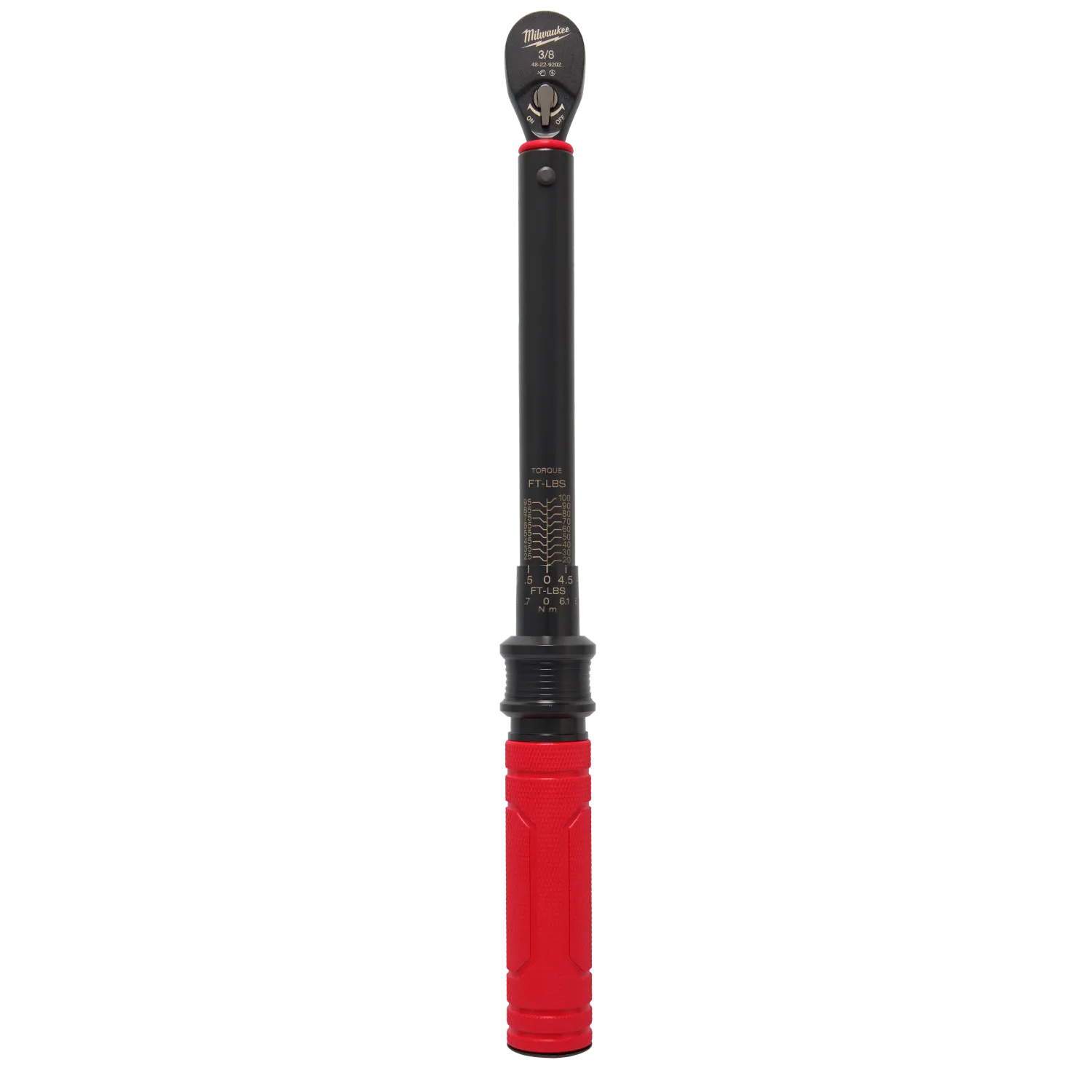 Milwaukee 3/8" Drive Click Torque Wrench, 20-100 FT-LBS