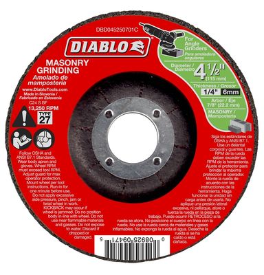 Diablo Masonry Grinding Disc, 4-1/2"