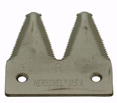 Herschel ​Tiger Tooth Sickle Sections for New Holland, Top Serrated, Chrome "R", 10Pk