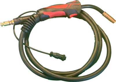 Compact 160 Amp Mig Gun w/10Ft Lead, LH-Lincoln connector