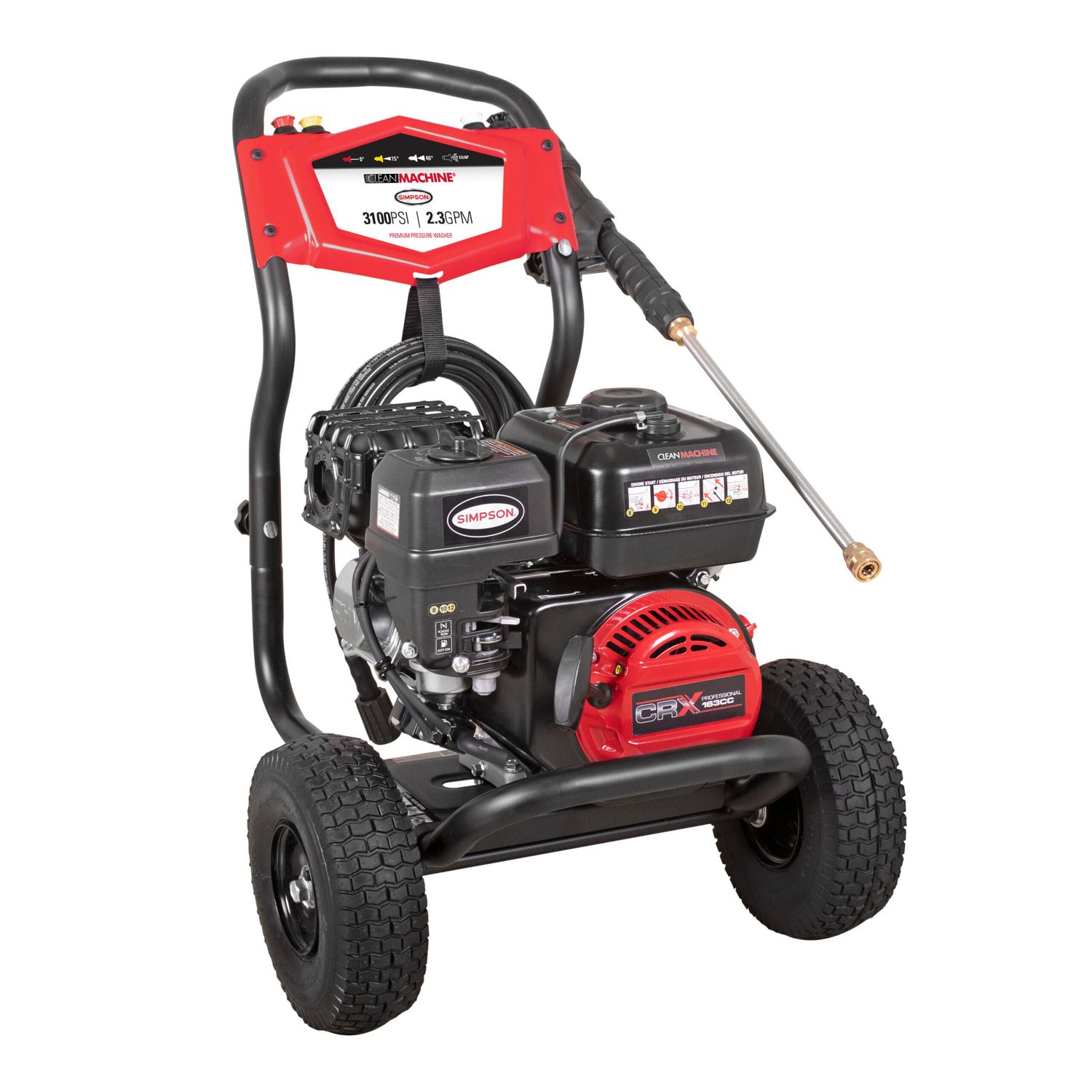 CM61227 Simpson Pressure Washer w/CRX 165 Engine , 3100PSI/2.3GPM