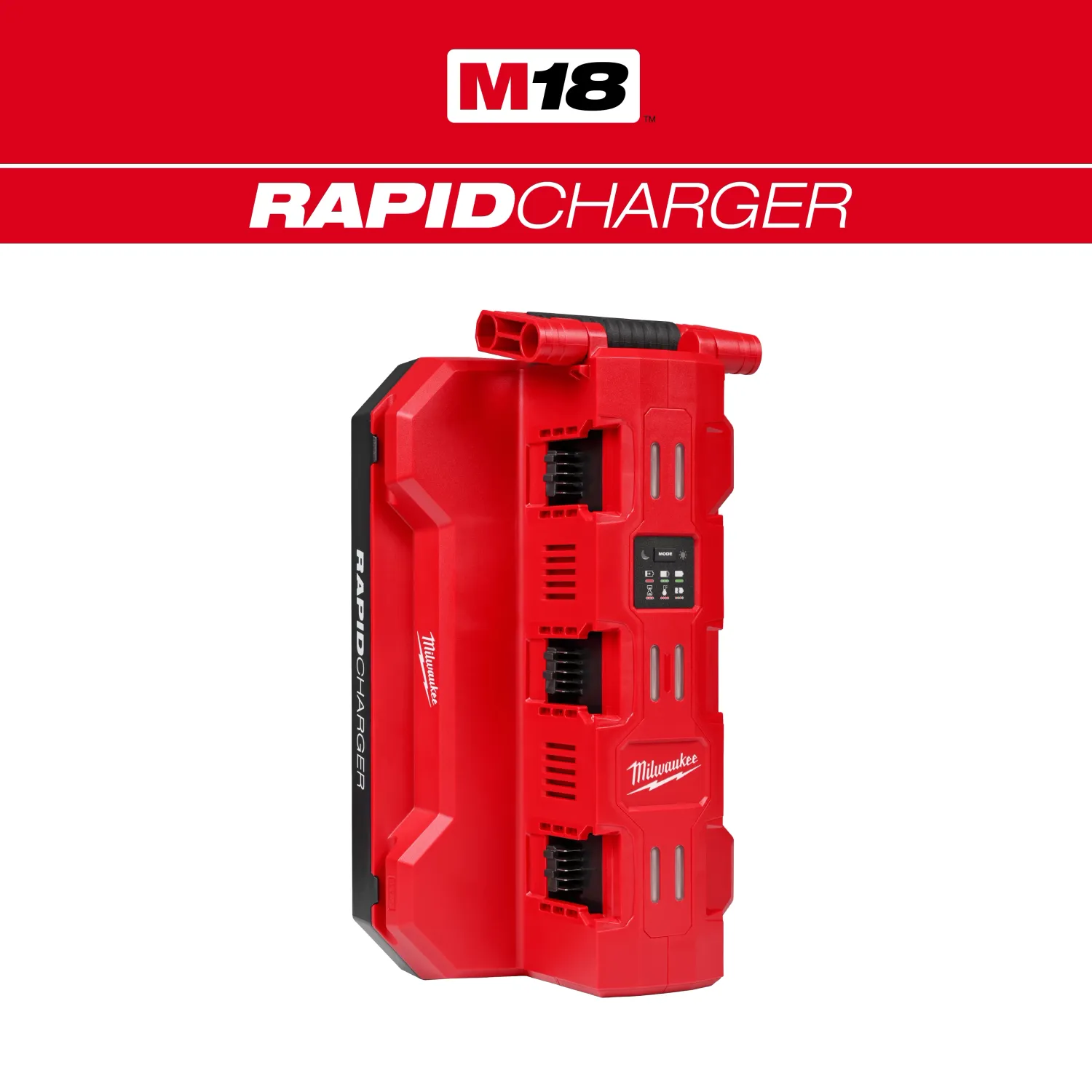 Milwaukee M18 6-Bay Daisy Chain Rapid Charger, PACKOUT™ Compatible
