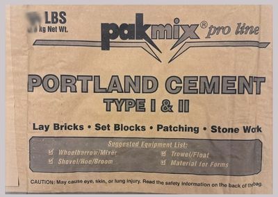 Portland Cement Type I &amp; II, 47Lb (Used for concrete)