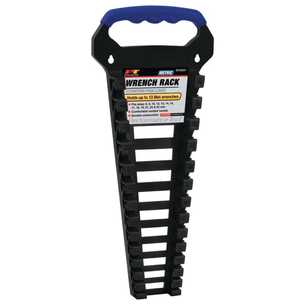 Performance Tool Wrench Rack for 13Pc Metric Wrench Set