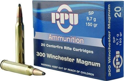 PPU Rifle Line .300 Win Magnum Ammo, 150G, 3250FPS   20Pk
