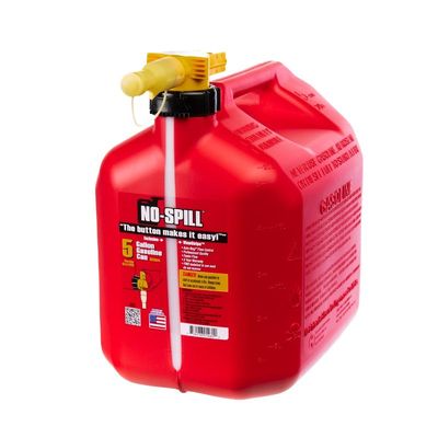 No-Spill 1460 Red Plastic Gas Can, 5Gal