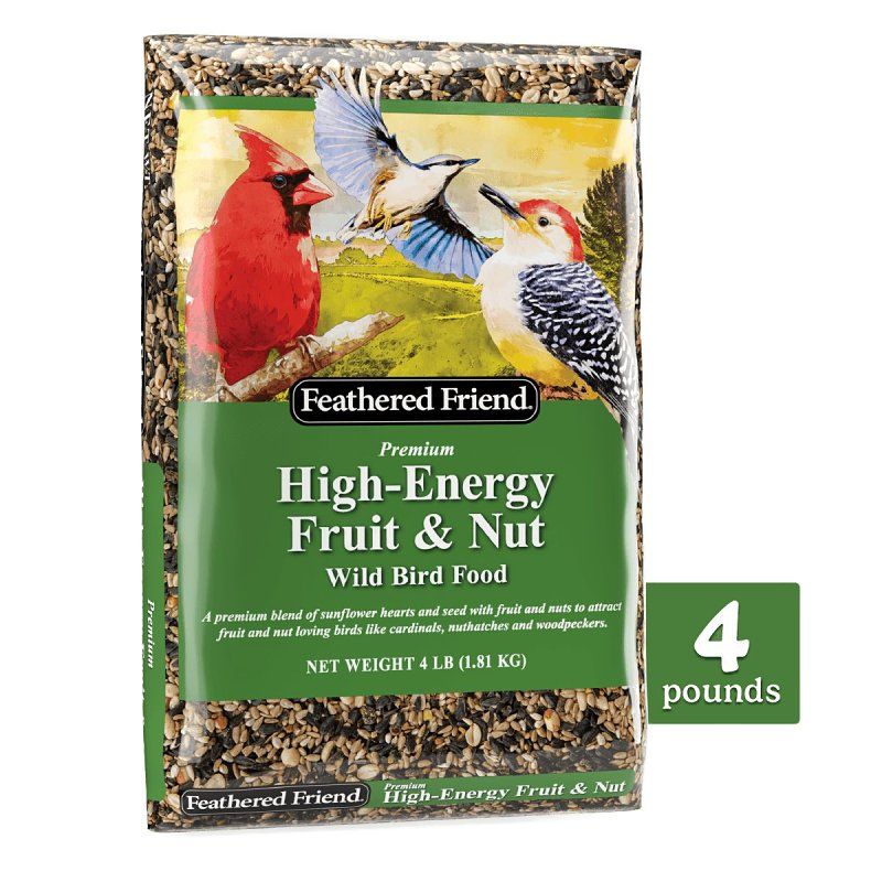 Feathered Friend 145392 Fruit and Nut Wild Bird Mix, 4Lb