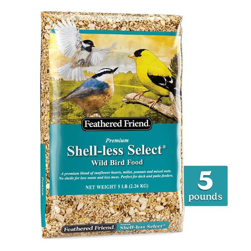 Feathered Friend 14397 Shell-less Select Wild Bird Mix, 5Lb