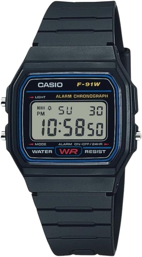 Casio F91W Series | Digital Watch | Water Resistant | LED Light |